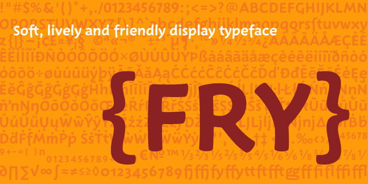 Beispiel einer Fry Regular-Schriftart
